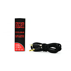 Клип-корд CLC042 RCA 1,8m в оплетке Black