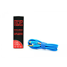 Клип-корд RCA CLC042-2 (3A - 1,8м) Blue
